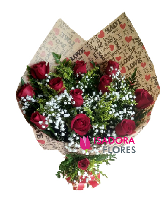 1252 Buquê Rosas Love