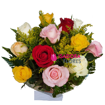 1936 Buquê Rosas Coloridas