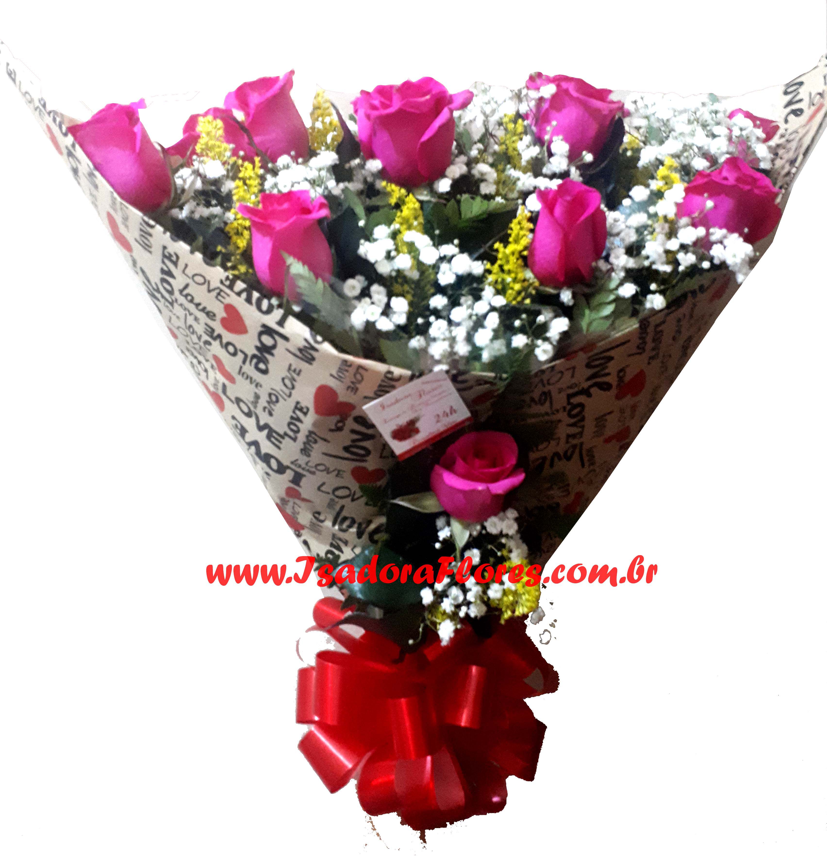2191 Buquê rosas cor de rosa