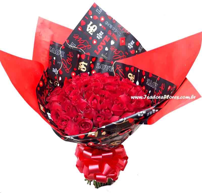 2273 Dueto com 50 Rosas 