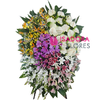 2756 Coroa de Flores luxo 