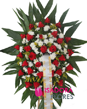 2757 Coroa de Flores com Rosas 