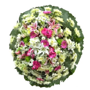 2861 Coroa de Flores Naturais Homenagem