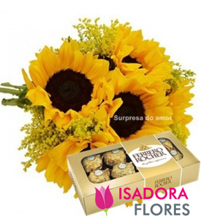 2901 Girassóis com Ferrero Rocher