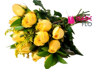 3081 Ramalhete com rosas amarelas