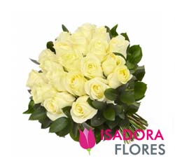 3087 Buquê rosas brancas 