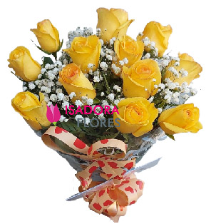 5128 Buquê Rosas Amarelas