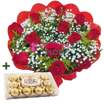 6445 Buquê com Ferrero Rocher