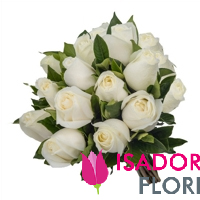 6662 Buquê com rosas brancas