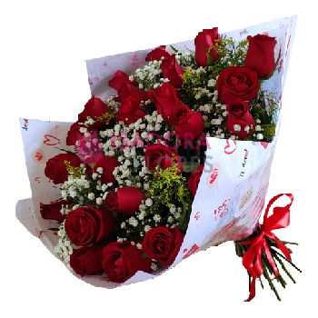 6933 Mega Buquê 24 Rosas especial Love