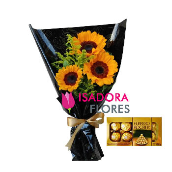 6981 Trio Girassol com Ferrero