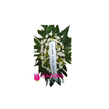 7043 Coroa de Flores Pequena Encima Caixão fechado