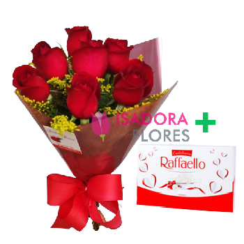 7050 Buquê vermelho rose