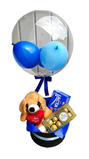 7063 Box com chocolate e ursinho 