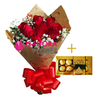 7129 Buquê amorzinho + Ferrero Rocher